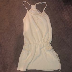 Drawstring sweater dress